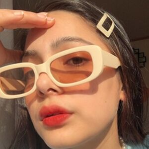 ASOS Retro Square Polarized Sunglasses Comes with CASE